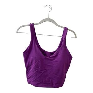 Lululemon Athletica Purple Crop Top